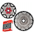 Miniatyrbillede 1 af 4: PROX 12-trins cykelkassette 11-50T, nikkelbelagt, robust INDEX design