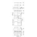 Pikkukuva 4 / 4: NECO H845 Musta 1-1/8”x34x30 Ahead Ohjainlaakerisarja