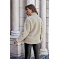 Pikkukuva 4 / 5: Naisten rento Sherpa-fleece-pusero 1/4 vetoketjullinen pitkähihainen kaulus ulkovaatteet