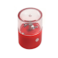 Miniatyrbilde 1 av 4: Elektrisk plastgrinder med lokk, urtegrinder, oppdaterte blader, krydderkvern, høy effektivitet, bærbar og vanntett kaffekvern (rød)