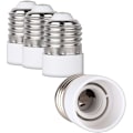 Miniatyrbilde 3 av 5: 4x sokkeladapter - E27 til E14 sokkelkonverter - E14 sokkellampeholderadapter for halogen LED-pære