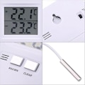 Miniatyrbillede 5 af 5: Højpræcisions LCD-display til indendørs og udendørs termometre og temperaturdetektorer, egnet til hjem, kontorer og babyværelser (batterier ikke medfølger)