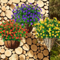 Miniatyrbillede 4 af 5: 6 stk. kunstige blomster, simulerede blomster grønne planter UV-bestandige planter