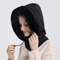 Miniatyrbilde 2 av 4: Vinterbalaklava for kvinner Vinterbalaklava Fleecehatt Multifunksjonell Vindtett Maske Fleecehatt Halsvarmer Skihatt Vindtett for Ski Utendørs