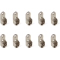Miniatyrbilde 1 av 5: Sidesupport for oval klesskapsstang, blank krom, 10-pakning