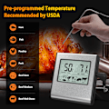 Miniatyrbild 4 av 5: Digital kötttermometer för grill, ugnstermometer med timer, köttsond