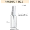 Miniatyrbild 2 av 5: Tomma sprayflaskor, 5 stycken 20 ml sprayflaskor, transparenta tomma sprayflaskor, kosmetiska sprayflaskor, tomma sprayflaskor, tomma flaskor och spray