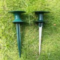 Miniatyrbillede 1 af 4: 2 stk. haveslange guide pigge - slange guide hjul - heavy duty metal pig holder, til vandslange vandrør guidehjul til have, 25,5*9,5 cm
