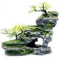 Miniatyrbillede 1 af 5: Akvarie Ornament Rock Cave Landskab Kunstig Bjergudsigt St