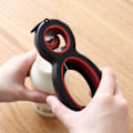 Miniatyrbilde 3 av 4: <p>6-i-1 multifunksjons flaskeåpner, egnet for øl, vin, hermetikk, brus, metall- og plastflaskelokk, glass, etc.</p> <p>Kjøkkenutstyr