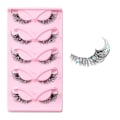 Pikkukuva 1 / 5: Foxes Eye Lashes Wispy Cats Eye Teko Karvat Natural Look Angel Wing Lash Jotka Näyttävät Pidennyksiltä Faux Mink Lashes Teko Karvat