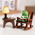 Miniatyrbillede 3 af 4: Miniature Frø Figuriner Statue Skrivebord Soveværelse Dekoration Gaver Indendørs,