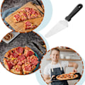 Miniatyrbild 5 av 5: Pizzaspade - Vändbar pizzaspade - Pizzaspade i rostfritt stål - Ugntillbehör för kakor, pizzor,