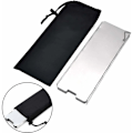 Miniatyrbilde 3 av 5: Vindbeskyttelse Foldbar Aluminium Gasskomfyr Vindbeskyttelse Campingkomfyr med 10 Aluminium Lameller, Lett Foldbar Vindbeskyttelse, Vindskjerm for Komfyr