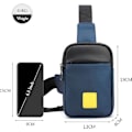 Miniatyrbild 5 av 5: Herr Crossbody-väska Herr Bröstväska Lätt Crossbody-väska Axelväska för Resor Sport Vandring Cykling Camping Utflykt Slungväska