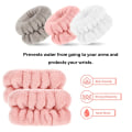 Miniatyrbillede 2 af 5: Dame håndleds håndklæder til ansigtsvask, mikrofiber håndleds spa vaskehåndklæde bånd