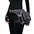 Pikkukuva 5 / 5: Steampunk vyölaukku Fanny Pack Muoti Gootti Nahkainen Olkalaukku Crossbody Me
