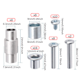 Miniatyrbild 4 av 5: Inline Skate Axle Spacer Screw Replacement, Aluminiumlegering Rollerblade Skat