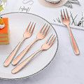 Miniatyrbillede 4 af 5: Te-skeer Små Dessert-skeer Kage-skeer Rustfrit Stål Sort 8 Stk Rosaguld