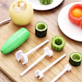 Miniatyrbilde 1 av 5: 4 stk/sett Vege Drill Grønnsaksspiral Kutter Graving Enhet Kjerneenhet For