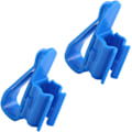 Miniatyrbilde 1 av 4: 2 stk Plast Rør Festklips Vannrør Rørklemme Justerbar Rørholder Multifunksjonell Monteringsklemme for Vannbeholder Vannbøtte, 8,5X2,5X5,1cm, Blå