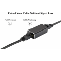Miniatyrbilde 5 av 5: RJ45-kobling, metallskall RJ45 hunn til hunn Ethernet-forlengelse, LAN-kontakt Inline-nettverkskontakter for Cat7 / Cat6 / Cat5e / Cat5 Ethernet-kabel (2-pakning) Svart