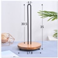 Miniatyrbilde 2 av 5: Trestav papirhåndkleholder, svart papirhåndkleholder benkeplate, sett