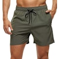 Miniatyrbillede 1 af 3: Herre Badebukser Hurtigtørrende Strandshorts med Lynlåslommer og Mesh-for