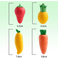 Miniatyrbillede 2 af 5: 4 stk. søde frugtviskelædere, mango, ananas, jordbær, gulerod