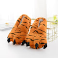 Miniatyrbild 1 av 4: Tofflor för kvinnor och män vinter tecknad tiger klo pyjamas skor hem tofflor