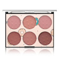 Miniatyrbillede 1 af 5: 6 farver ansigtsblush-palette, let luksus blush-palette mat blush-pudder