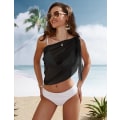 Miniatyrbillede 5 af 5: Korte Saronger til Kvinder Strand Wrap Gennemsigtig Bikini Wraps Chiffon Cover Ups til S