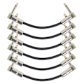 Miniatyrbild 3 av 5: Donner 6 tum gitarr patchkabel gitarr effektpedal kablar guld 6 pack PVC