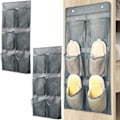 Pikkukuva 1 / 5: Riippuva kenkäteline, kokoontaitettava oven päällä oleva kenkien järjestäjä, monitoiminen riippuva kenkien pidike, yhteensopiva matkailuautoon, makuuhuoneeseen, olohuoneeseen