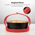Miniatyrbilde 3 av 5: Trykkokerstropp, silikon bakewareslynge for 6 Qt/8 Qt Instant Pot og multifunksjonskoker, anti-skolding bakewareslynge, dampstativ, silikon eggekokerstativ (rød) 1 stk