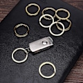 Miniatyrbillede 3 af 5: 50 stk. Flade Nøgleringe Metal Split Ring Til Nøgleorganisation, Smykkefremstilling, 1 tomme