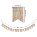 Miniatyrbild 2 av 4: 15 st Burlap Vimplar, Perfekt Triangel Flagga Diy Dekoration För Bröllop,