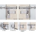 Miniatyrbilde 4 av 5: Skyvedørslåsbolt Låsebolt Tykknet Rustfritt Stål Solid Holdbar med