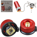 Miniatyrbilde 3 av 5: Gassadapter Camping Gasskomfyr Gassadapter Sylinderflaske Gassadapter Gassovn Split Brenner Adapter Connector for Fotturer og Camping