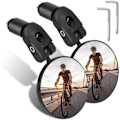 Miniatyrbild 1 av 5: Cykelbackspeglar, högupplöst 360° justerbar styrstång konvex spegel cykel