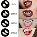 Miniatyrbilde 1 av 4: Vampyrtann - Halloween - 13、15、17、19mm