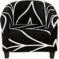 Pikkukuva 5 / 5: (Musta sävy) Painettu All-inclusive Stretch Tub Couch Cover, sisä- ja ulkokalusteiden suojaamiseen