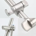 Miniatyrbilde 3 av 5: Dusjhodeholder, Justerbar Høyde Dusjhodeholder, 360° Svingbar Universal Dusjbrakett Solid Børstet 304 Rustfritt Stål Erstatning for Φ25m