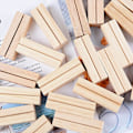 Miniatyrbild 2 av 4: 20 st Rektangulära Placeringskortshållare i Trä kompatibla Bröllopsfest Bordsnummer Placeringskortshållare Fotohållare Prislappar (7 x 2,3 x 1,7