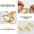 Miniatyrbilde 2 av 5: 10 stk. Bindepermer Ringe Binder Binde Metallringer Antirust Ringe Album S