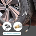 Miniatyrbilde 4 av 5: 2 stk 20 cm Dekk-inflasjonsforlengelsesledning Schrader Dekkventil Adapter Bilpumpe Forlengelse Dekk-inflasjonsforlengelsesslange for Bil Motorsykkel Sykkel