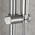Miniatyrbilde 4 av 5: Dusjhodeholder, Justerbar Høyde Dusjhodeholder, 360° Svingbar Universal Dusjbrakett Solid Børstet 304 Rustfritt Stål Erstatning for Φ25m