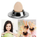 Miniatyrbilde 3 av 5: Eggkopper med base i rustfritt stål, enkelt eggstativ, brettkopp for frokost, husholdningskjøkkenverktøy