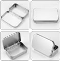 Miniatyrbilde 3 av 5: 8 stk metallboks med lokk, rustfritt lite rektangulært aluminiumsboks, mini forsyninger liten boksboks, oppbevaringsboks for oppbevaring av små gjenstander