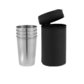Miniatyrbilde 1 av 4: Snap Cups - Snapps Cups - 4-pak rustfritt stål sølv